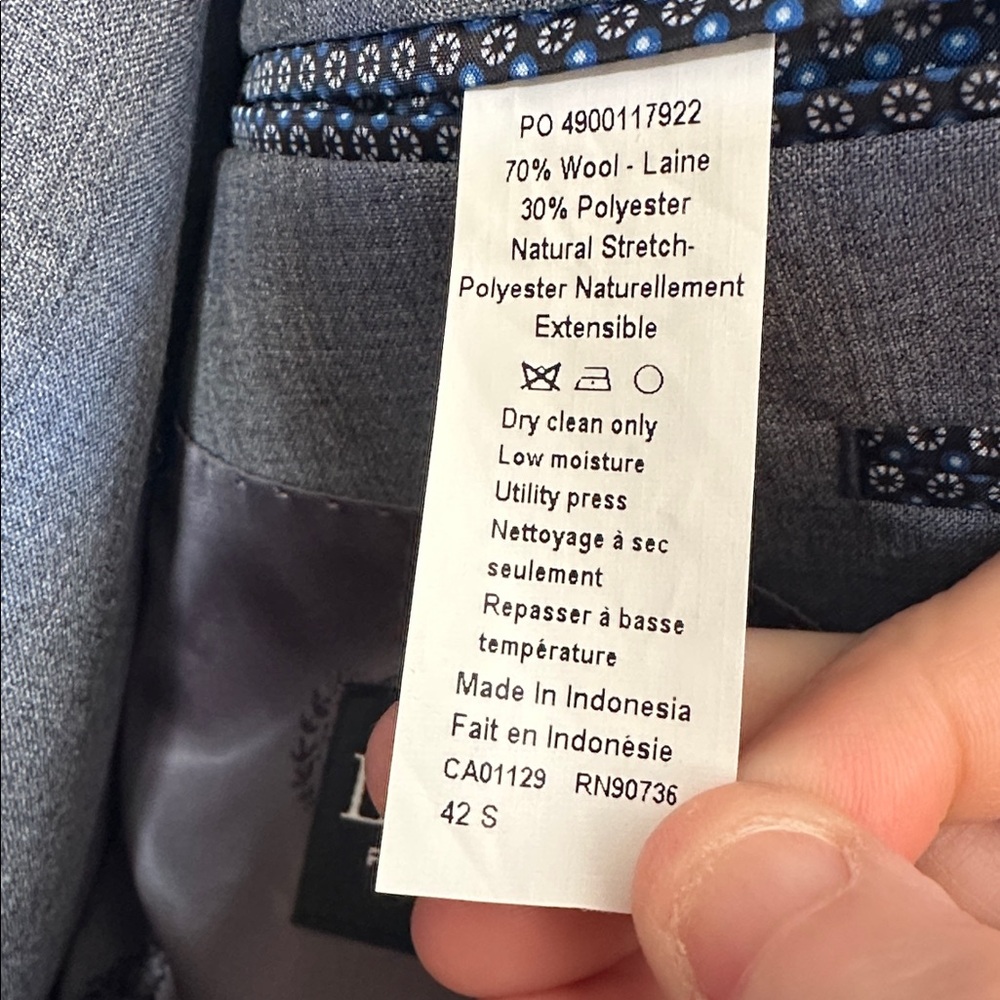 Lauren by Ralph Lauren Slate Blue Plaid Three-Piece Suit - Picture 4 of 12